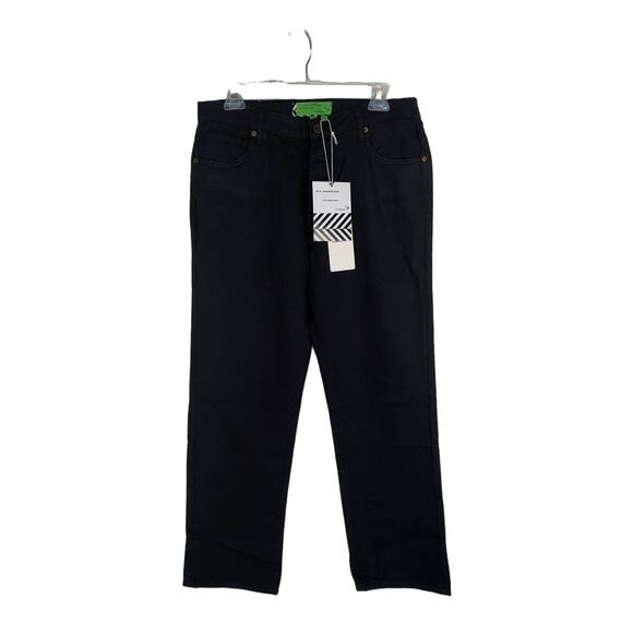 Sandrine Rose x Free People Navy French Worker Fly Button Straight Leg Jeans- 31 - Picture 1 of 8